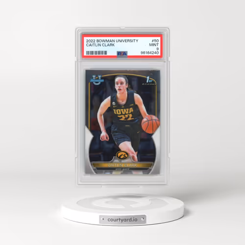 2022 Bowman Chrome University #50 Caitlin Clark (PSA 9 MINT)