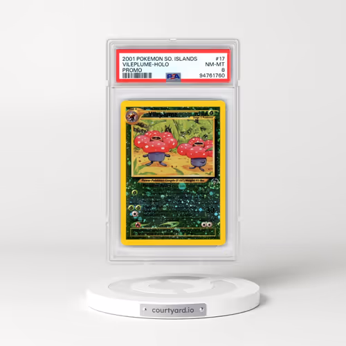 2001 Pokémon Southern Islands Promo #17 Vileplume - Holo (PSA 8 NM-MT)