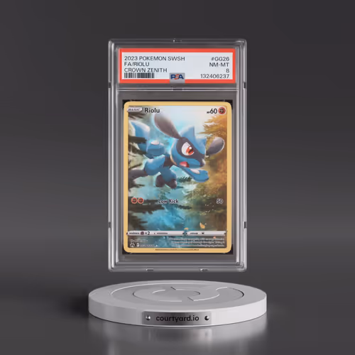 2023 Pokémon Sword and Shield Crown Zenith #GG26 Riolu - Full Art (PSA 8 NM-MT)