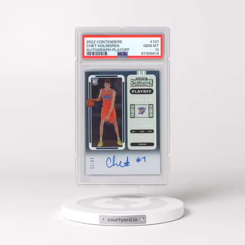 2022 Panini Contenders #137 Chet Holmgren - Autograph-Playoff (PSA 10 GEM MINT)