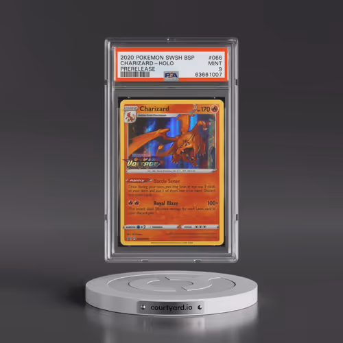 2020 Pokémon Swsh Black Star Promo #066 Charizard - Holo Prerelease (PSA 9 MINT)