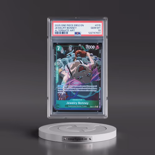 2025 One Piece EB02-Extra Booster -Anime 25th Collection #015 Jewelry Bonney - Alternate Art (PSA 10