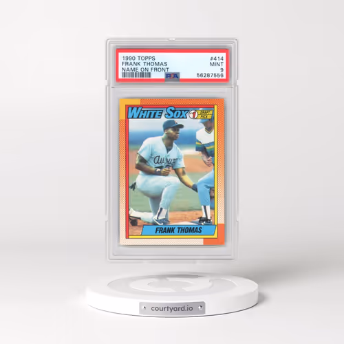 1990 Topps #414 Frank Thomas - Name on Front (PSA 9 MINT)