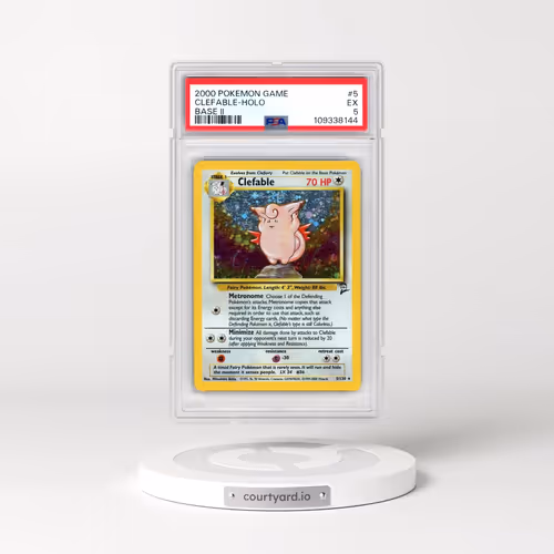 2000 Pokémon Game Base II #5 Clefable - Holo (PSA 5 EX)