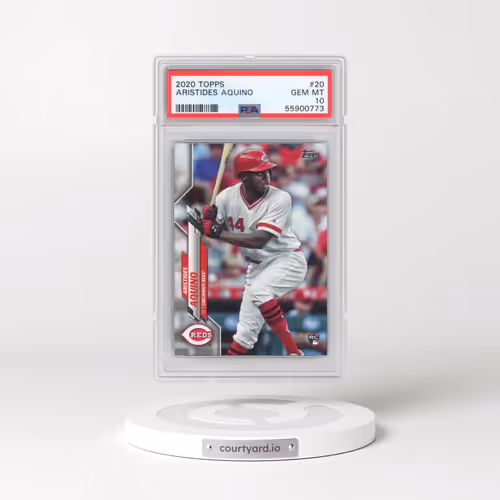 2020 Topps #20 Aristides Aquino (PSA 10 GEM MINT)