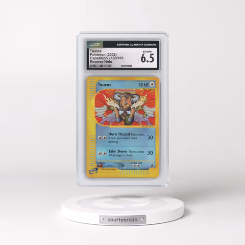 2002 Expedition #133/165 Tauros - Reverse Holo (CGC 6.5 EX-NM+)