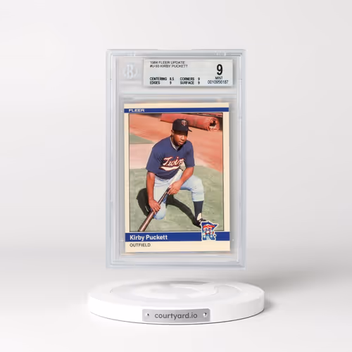 1984 Fleer Update #U-93 Kirby Puckett (BGS 9 MINT)