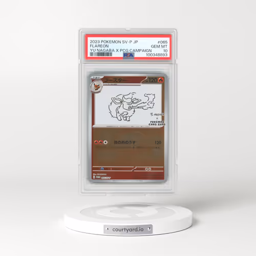 2023 Pokémon SV-P Promo #065 Flareon - YU Nagaba X Pokemon Card Game Campaign (PSA 10 GEM MINT)