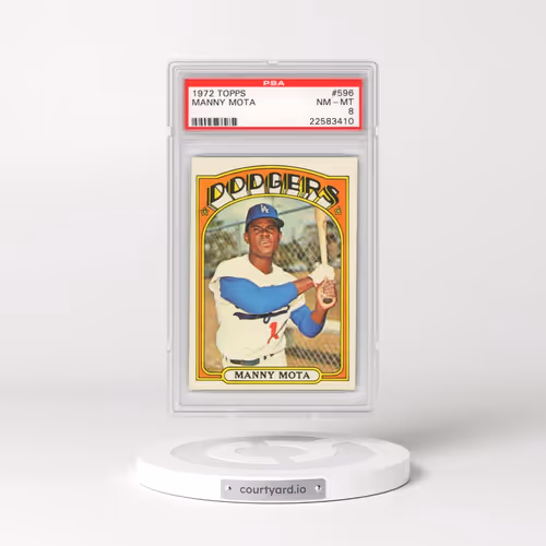 1972 Topps #596 Manny Mota (PSA 8 NM-MT)