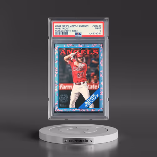 2023 Topps Baseball Japan Edition 1988 Topps Cherry Tree Variation #88B31 Mike Trout (PSA 9 MINT)