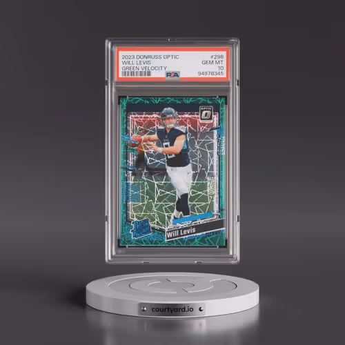 2023 Panini Donruss Optic #298 Will Levis - Green Velocity (PSA 10 GEM MINT)