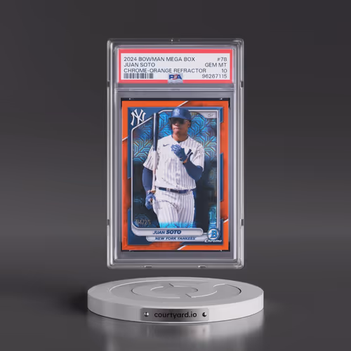 2024 Bowman Mega Box Chrome #78 Juan Soto - Orange Refractor (PSA 10 GEM MINT)