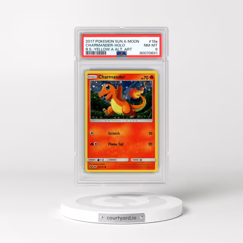 2017 Pokémon Sun & Moon Burning Shadows #18a Charmander - Holo Yellow A Alternate Art Charmander Sid