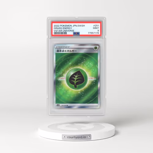 2022 Pokémon Sword & Shield Vstar Universe #251 Grass Energy (PSA 9 MINT)