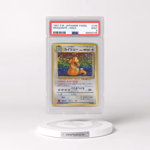 1997 Pokémon Fossil #149 Dragonite - Holo (PSA 9 MINT)