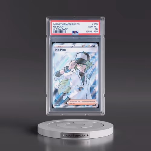 2025 Pokémon Blk EN-Black Bolt #163 N's Plan - Ultra Rare (PSA 10 GEM MINT)