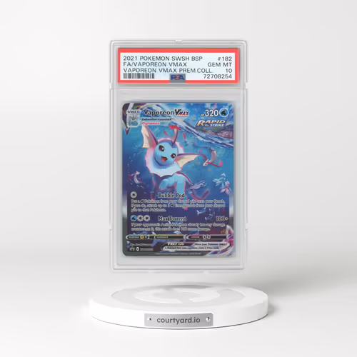 2021 Sword & Shield Promos #182 Vaporeon VMAX - Full Art Holo (PSA 10 GEM MINT)