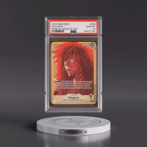 2024 One Piece OP08-Two Legends #098 Kalgara - Alternate Art (PSA 10 GEM MINT)
