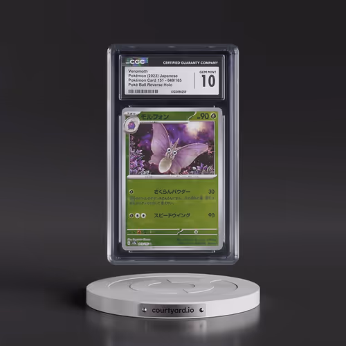 2010 Pokémon Card 151 #049/165 Venomoth - Reverse Holo Poké Ball (CGC 10 GEM MINT)