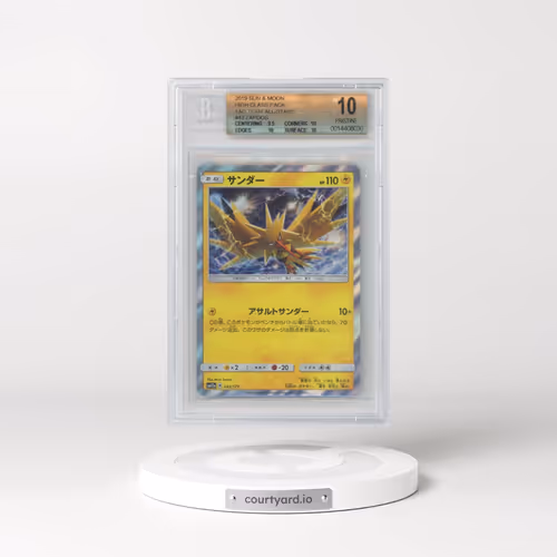 2019 Tag Team GX: Tag All Stars #043 Zapdos - Holo (BGS 10 PRISTINE)