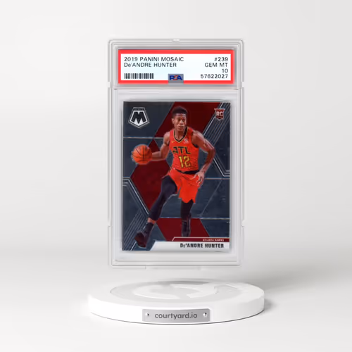 2019 Panini Mosaic #239 DE'Andre Hunter (PSA 10 GEM MINT)