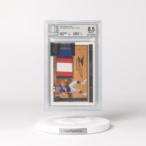 2018 Panini One #1 Josh Allen - Patch Autograph (BGS 8.5 NM-MT+)