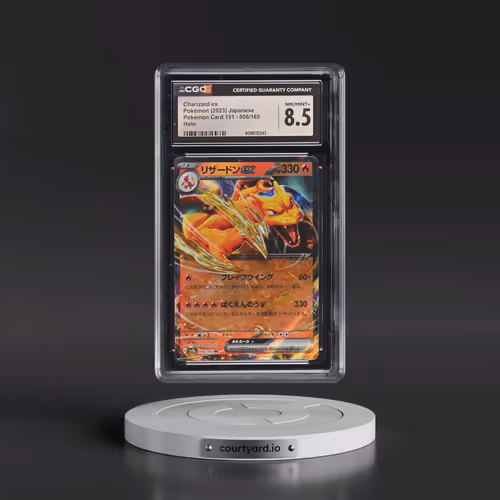 2023 Pokémon Card 151 #006/165 Charizard ex - Holo (CGC 8.5 NM-MT+)