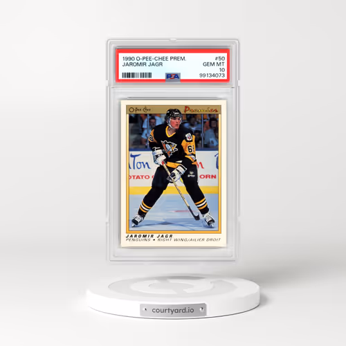 1990 O-Pee-Chee Premier #50 Jaromir Jagr (PSA 10 GEM MINT)