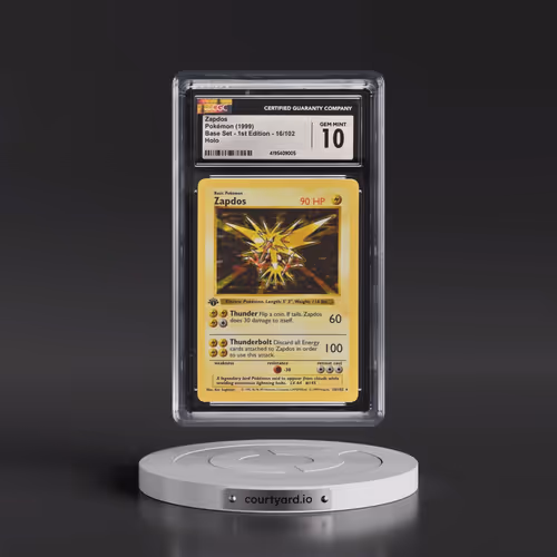 1999 Base Set #16/102 Zapdos - 1st Edition Holo (CGC 10 GEM MINT)