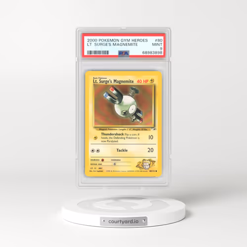 2000 Gym Heroes #80 LT. Surge's Magnemite (PSA 9 MINT)