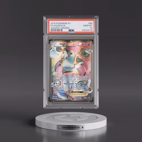 2015 Pokémon XY Ancient Origins #89 Hoopa EX - Holo Full Art (PSA 10 GEM MINT)