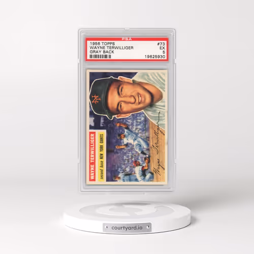 1956 Topps #73 Wayne Terwilliger - Gray Back (PSA 5 EX)
