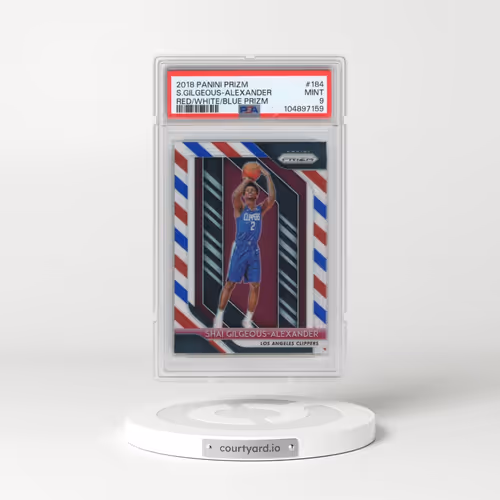 2018 Panini Prizm #184 Shai Gilgeous-Alexander - Red/White/Blue Prizm (PSA 9 MINT)