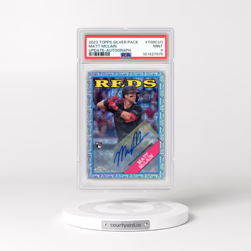 2023 Topps Silver Pack 1988 Chrome Promo #T88CU3 Matt Mclain - Update-Autograph (PSA 9 MINT)