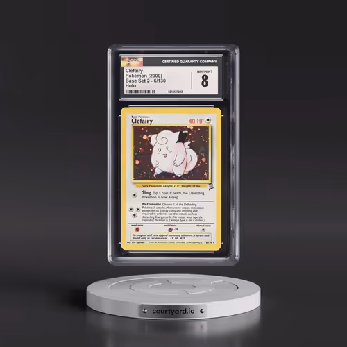 2000 Base Set 2 #6/130 Clefairy - Holo (CGC 8 NM-MT)