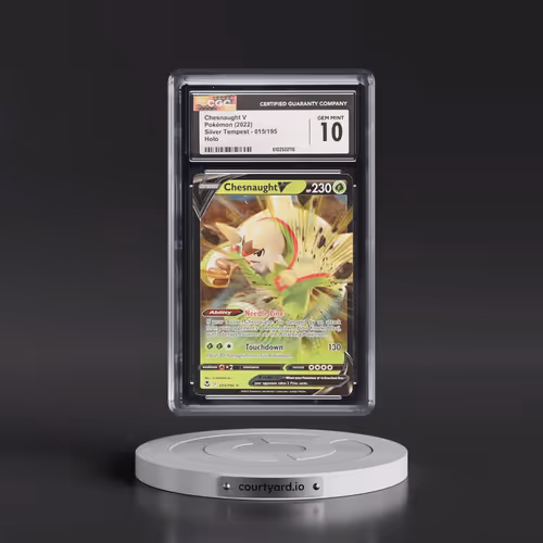 2022 Silver Tempest #015/195 Chesnaught V - Holo (CGC 10 GEM MINT)