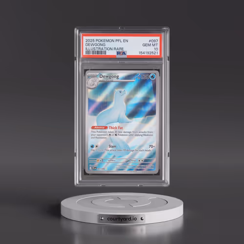 2025 Pokémon Pfl EN-Phantasmal Flames #097 Dewgong - Illustration Rare (PSA 10 GEM MINT)