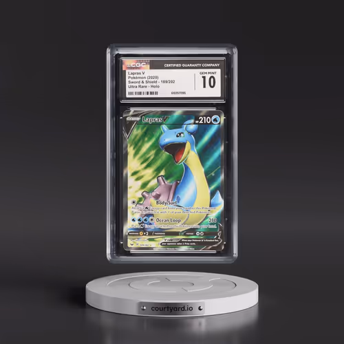 2020 Sword & Shield #189/202 Lapras V - Holo (CGC 10 GEM MINT)