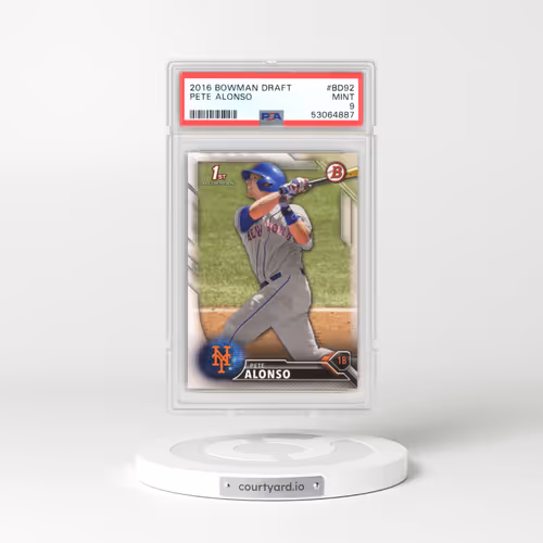 2016 Bowman Draft #BD92 Pete Alonso (PSA 9 MINT)
