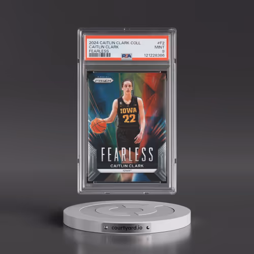 2024 Panini Caitlin Clark Collection Fearless #F2 Caitlin Clark (PSA 9 MINT)
