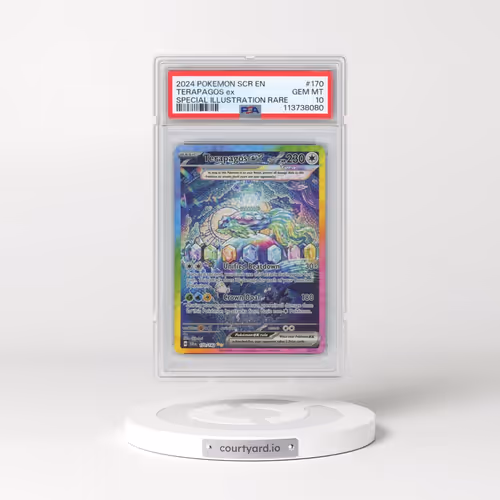 2024 Pokémon Scr EN-Stellar Crown #170 Terapagos EX - Holo Special Illustration Rare (PSA 10 GEM MIN