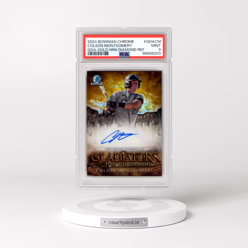 2024 Bowman Chrome Gladiators of the Diamond Autographs #GDACM Colson Montgomery - Gold Mini Diamond Refractor (PSA 9 MINT)