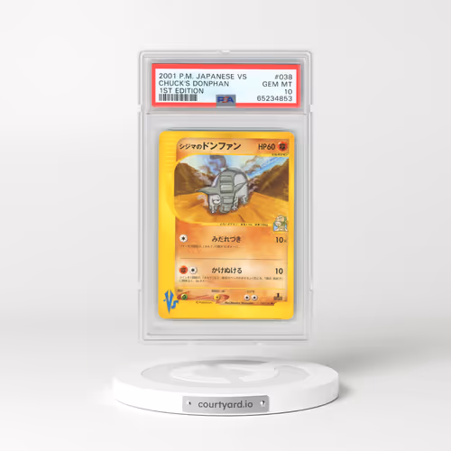 2001 Pokémon VS #038 Chuck's Donphan - 1st Edition (PSA 10 GEM MINT)