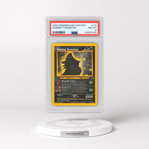 2002 Pokémon Neo Destiny #113 Shining Tyranitar - Holo (PSA 8 NM-MT)