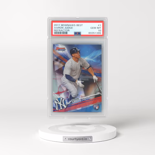 2017 Bowman's Best #1 Aaron Judge - Refractor (PSA 10 GEM MINT)