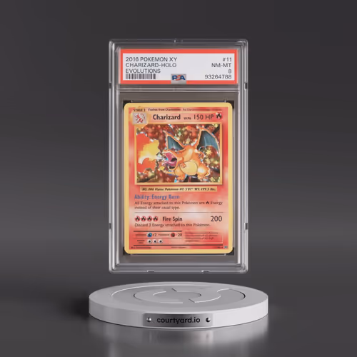 2016 Pokémon XY Evolutions #11 Charizard - Holo (PSA 8 NM-MT)