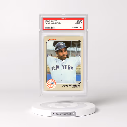 1983 Fleer #398 Dave Winfield (PSA 9 MINT)