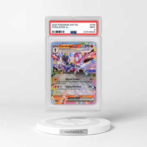 2024 Pokémon Ssp EN-Surging Sparks #036 Ceruledge EX - Holo (PSA 9 MINT)