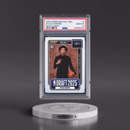 2025 Panini Instant NBA Draft Night #2 Dylan Harper (PSA 10 GEM MINT)