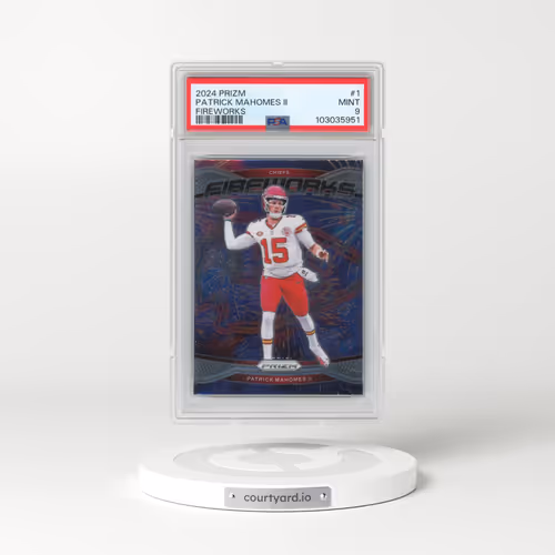 2024 Panini Prizm Fireworks #1 Patrick Mahomes II (PSA 9 MINT)